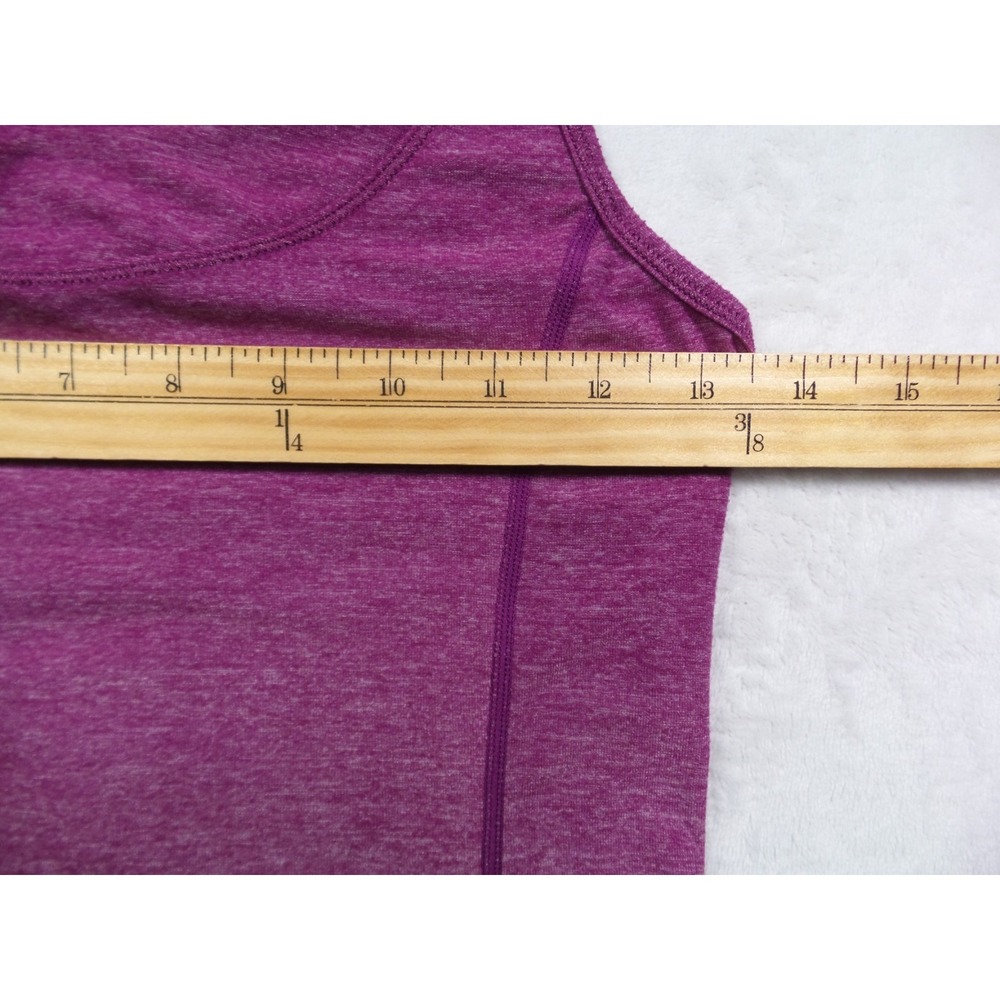 Lululemon Top Womens Size 4 Purple Dash Tank II Ruffle Pocket Stretch Yoga - Picture 8 of 10